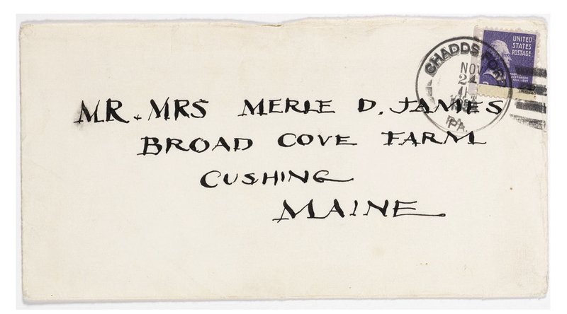 Merle D. James Envelope