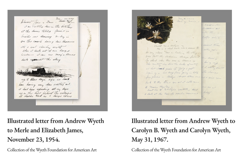 Wyeth Letters in Gallery Display